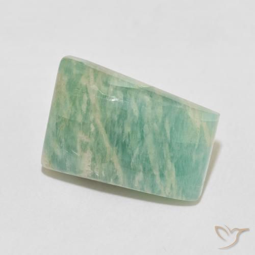 Amazonita Verde Musgo Brilhante Natural 11.71ct, Chique, Opaco
