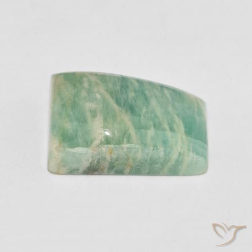 Amazonita Verde Musgo Brilhante Natural 11.71ct, Chique, Opaco