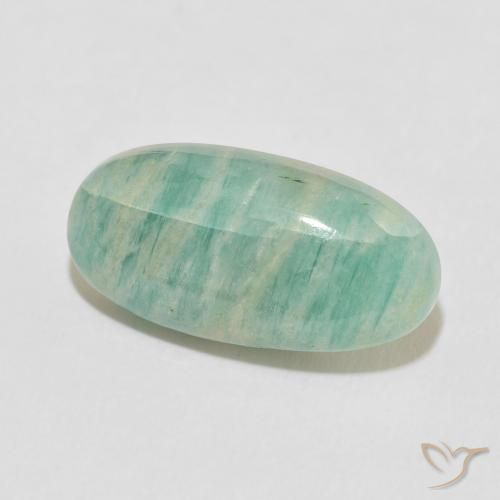 Amazonita Verde Mar Claro Natural 7.77ct, oval, Opaco