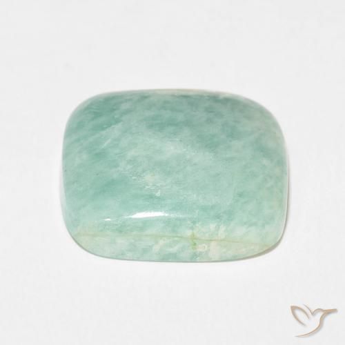Amazonita Azul claro verde Natural 17.43ct, Almofada, Opaco