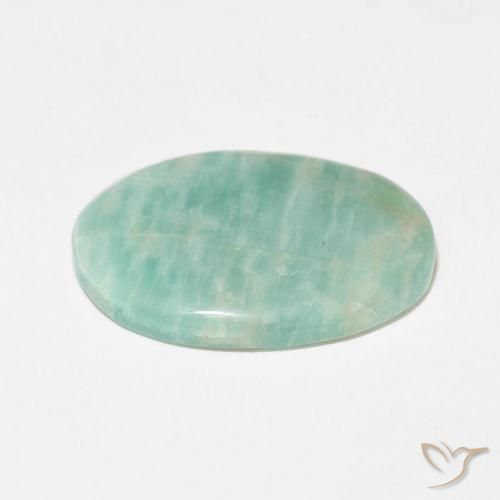 Amazonita Verde pálido Natural 12.16ct, oval, Opaco