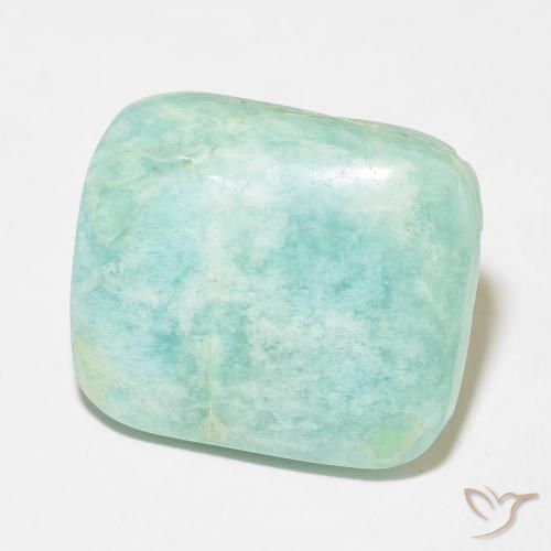 Amazonita Luz verde Natural 25.18ct, Almofada, Opaco