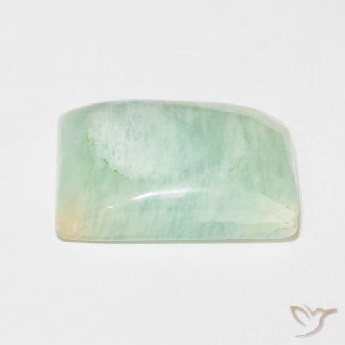 Amazonita Luz verde Natural 29.25ct, Almofada, Opaco