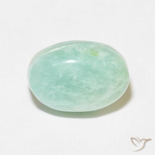 9.01ct Natural Azul claro verde Amazonita, oval, Opaco
