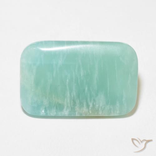 19.86ct Natural Azul claro verde Amazonita, Almofada, Opaco