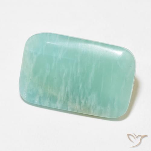 Amazonita Azul claro verde Natural 19.86ct, Almofada, Opaco