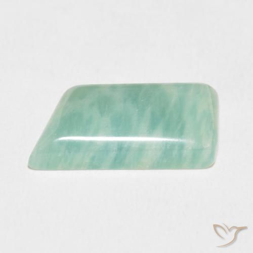 Amazonita Azul claro verde Natural 7.41ct, Chique, Opaco
