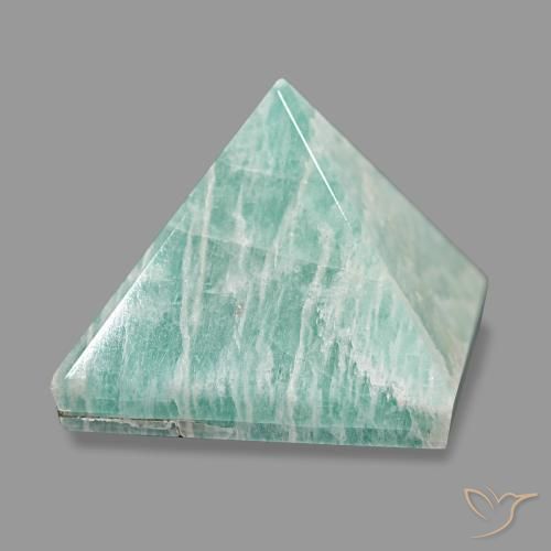 Amazonita Verde Mar Claro Natural 82.68ct, Quadrado, Opaco