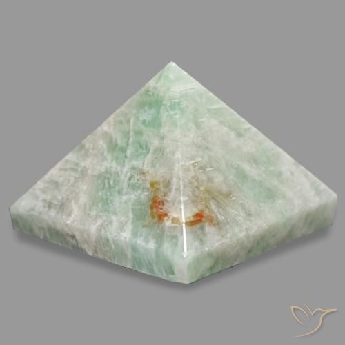 Amazonita Verde pálido Natural 86.77ct, Quadrado, Opaco