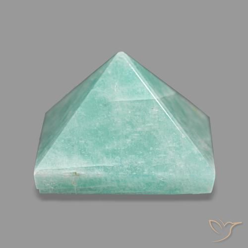 Amazonita Verde azulado Natural 68.30ct, Quadrado, Opaco