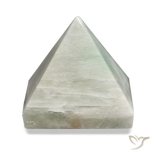 Amazonita verde médio natural 87,47ct, quadrado, opaco