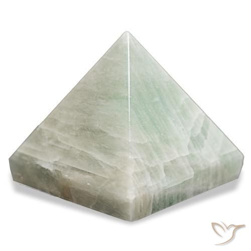 Amazonita verde médio natural 87,47ct, quadrado, opaco