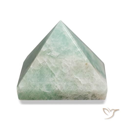 Amazonita Verde pálido Natural 88.94ct, Quadrado, Opaco
