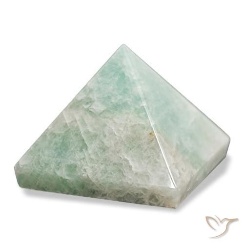Amazonita Verde pálido Natural 88.94ct, Quadrado, Opaco