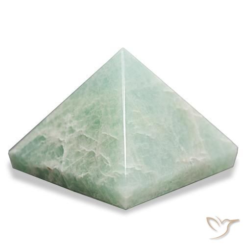 Amazonita Verde pálido Natural 88.94ct, Quadrado, Opaco