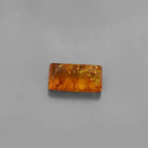 Âmbar laranja natural 1,32ct, transparente, transparente/translúcido