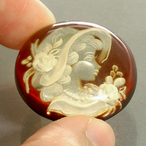 Âmbar laranja natural 14,67ct, transparente, transparente/translúcido