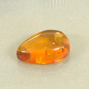 Âmbar laranja natural 2,56ct, transparente, transparente/translúcido