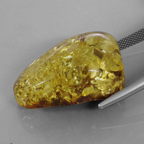 Âmbar laranja natural 17,75ct, transparente, transparente/translúcido