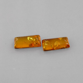 Pedras preciosas de âmbar laranja natural de  ct, transparente, transparente/translúcido