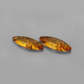Pedras preciosas de âmbar laranja natural de  ct, transparente, transparente/translúcido