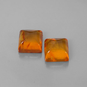 Pedras preciosas de âmbar laranja natural de  ct, transparente, transparente/translúcido