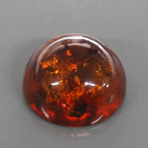Âmbar laranja natural 6,16ct, transparente, transparente/translúcido