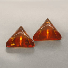 Pedras preciosas de âmbar laranja natural de  ct, transparente, transparente/translúcido