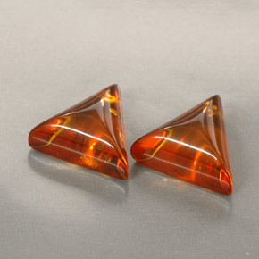 Pedras preciosas de âmbar laranja natural de  ct, transparente, transparente/translúcido