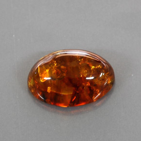 Âmbar laranja natural 2,13ct, transparente, transparente/translúcido