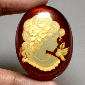 Âmbar laranja natural 31,01ct, transparente, transparente/translúcido