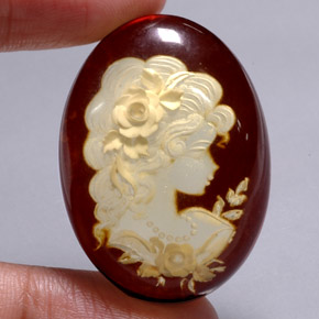 Âmbar laranja natural 25,28ct, transparente, transparente/translúcido
