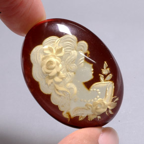 Âmbar laranja natural 25,28ct, transparente, transparente/translúcido