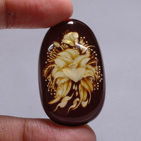 Âmbar marrom natural 17,34ct, transparente, transparente/translúcido
