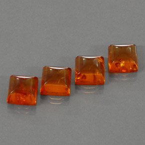 Pedras preciosas de âmbar laranja natural de  ct, transparente, transparente/translúcido