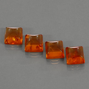 Pedras preciosas de âmbar laranja natural de  ct, transparente, transparente/translúcido