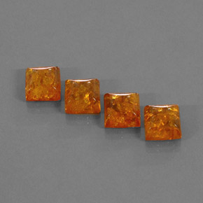 Pedras preciosas de âmbar laranja natural de  ct, transparente, transparente/translúcido