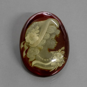 Âmbar marrom natural 18,89ct, transparente, transparente/translúcido