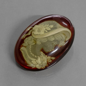 Âmbar marrom natural 18,89ct, transparente, transparente/translúcido