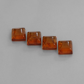 Pedras preciosas de âmbar laranja natural de  ct, transparente, transparente/translúcido