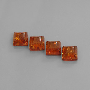 Pedras preciosas de âmbar laranja natural de  ct, transparente, transparente/translúcido