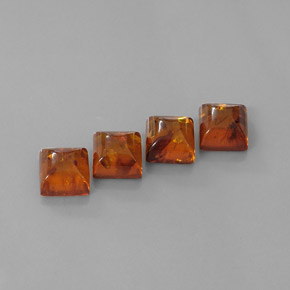 Pedras preciosas de âmbar laranja natural de  ct, transparente, transparente/translúcido