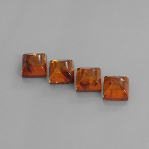 Pedras preciosas de âmbar laranja natural de  ct, transparente, transparente/translúcido