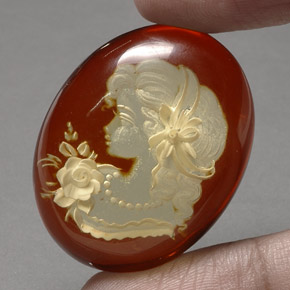 Âmbar laranja natural 23,16ct, transparente, transparente/translúcido