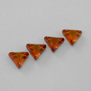 Pedras preciosas de âmbar laranja natural de  ct, transparente, transparente/translúcido