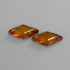 Pedras preciosas de âmbar laranja natural de  ct, transparente, transparente/translúcido