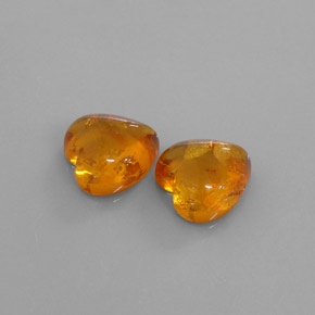 Pedras preciosas de âmbar laranja natural de  ct, transparente, transparente/translúcido