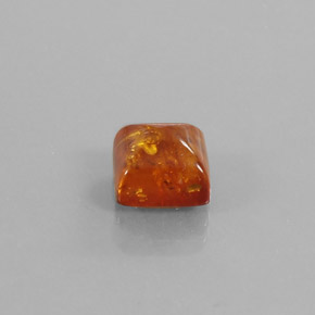 Âmbar laranja natural 1,32ct, transparente, transparente/translúcido