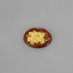 Âmbar laranja natural 4,09ct, transparente, transparente/translúcido