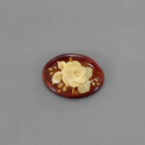 Âmbar laranja natural 5,59ct, transparente, transparente/translúcido